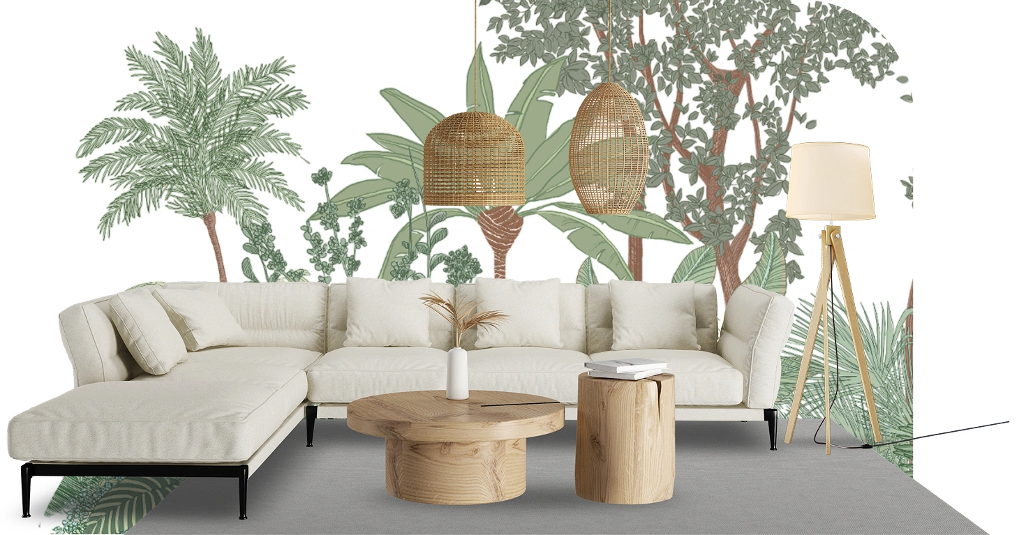 Tropical Look of Airbnb Interior